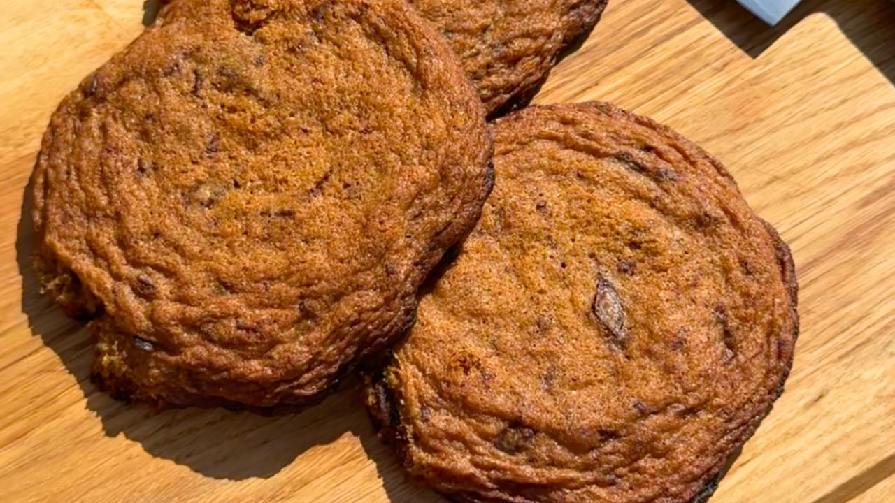 Cookies bakade på bakstål