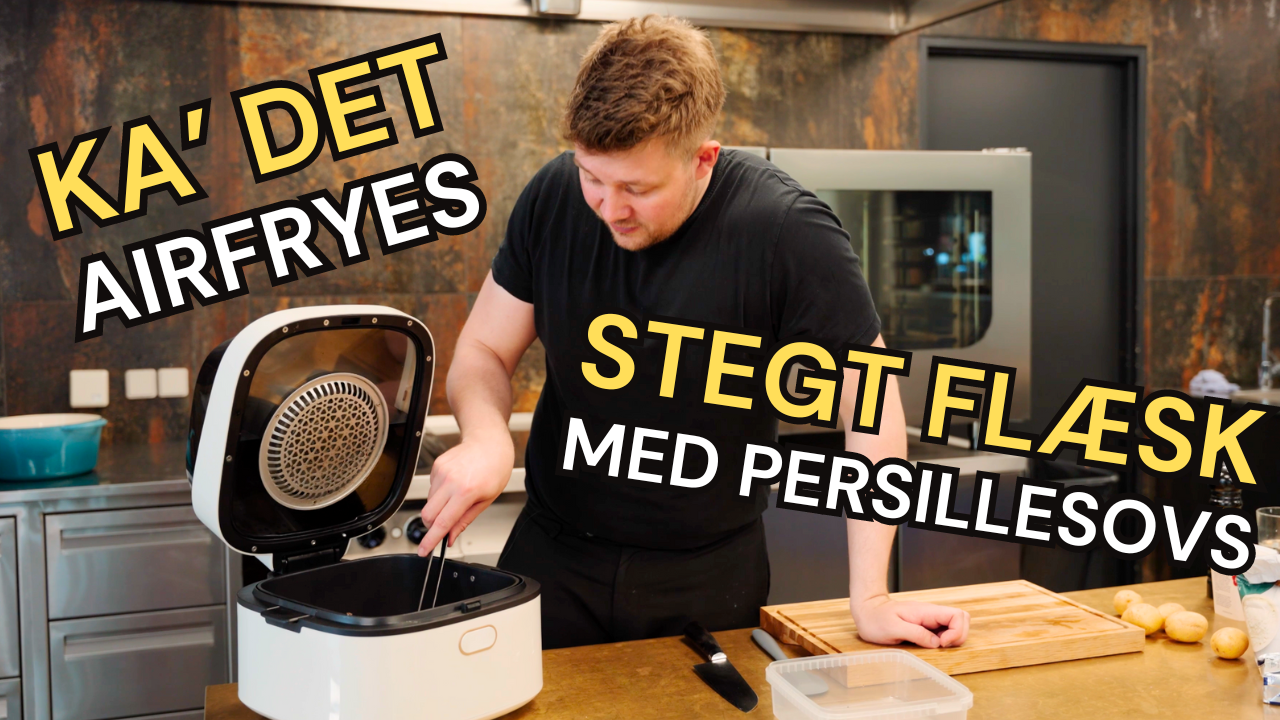 Stekt fläsk med hemlagad persiljesås