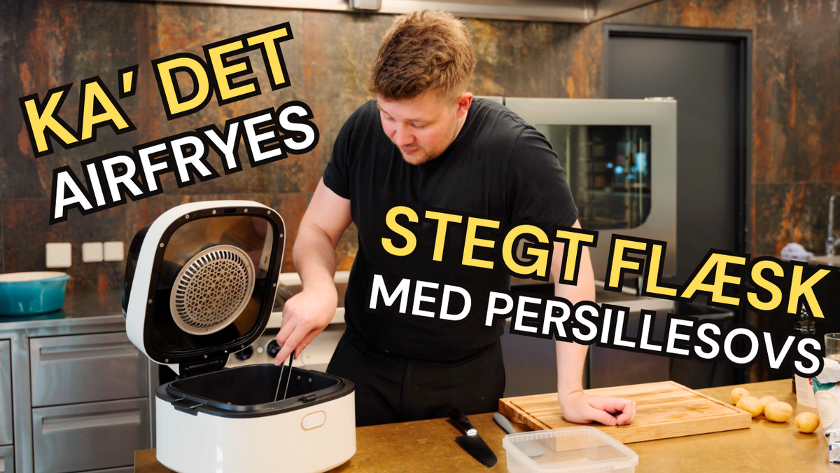 Stekt fläsk med hemlagad persiljesås