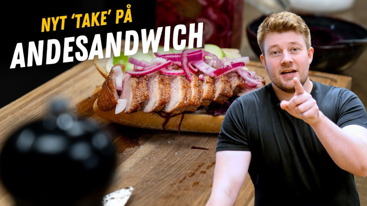 Sandwich med stekt ankbröst