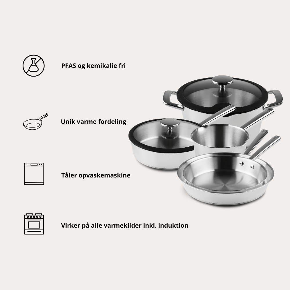 Complete Set i rostfritt stål från Qookware