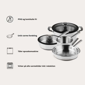 Complete Set i rostfritt stål från Qookware