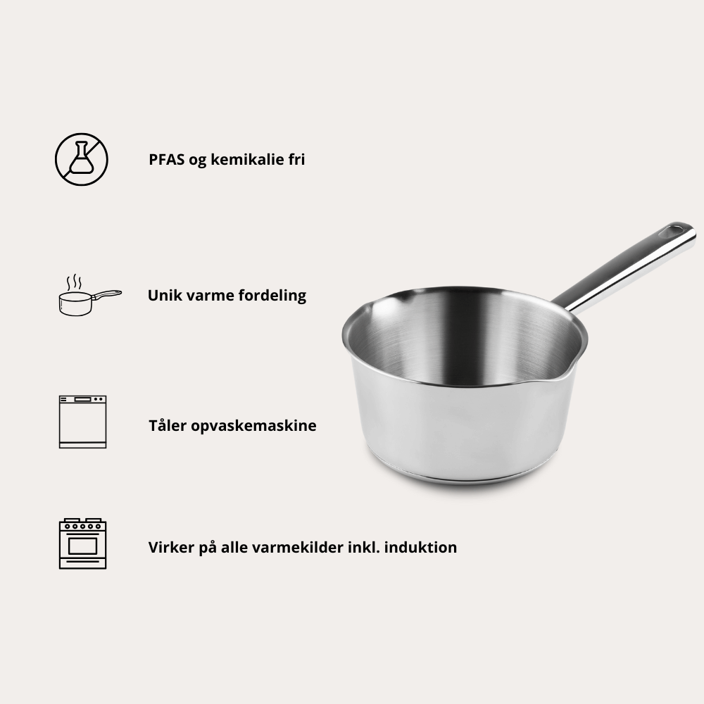 Kastrull i rostfritt stål från Qookware