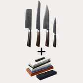 Knivset Allround Set Rose 4 knivar och underhållsset från Qookware
