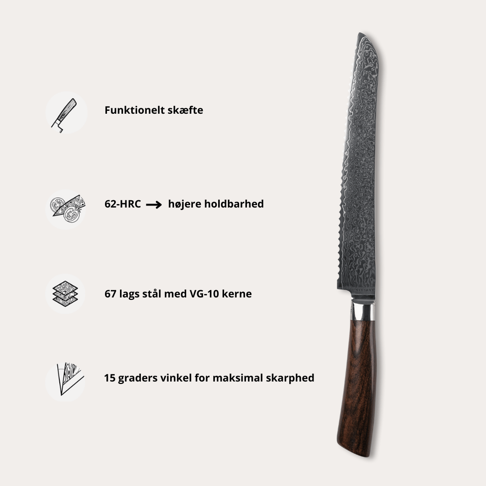 Brödkniv Rose från Qookware