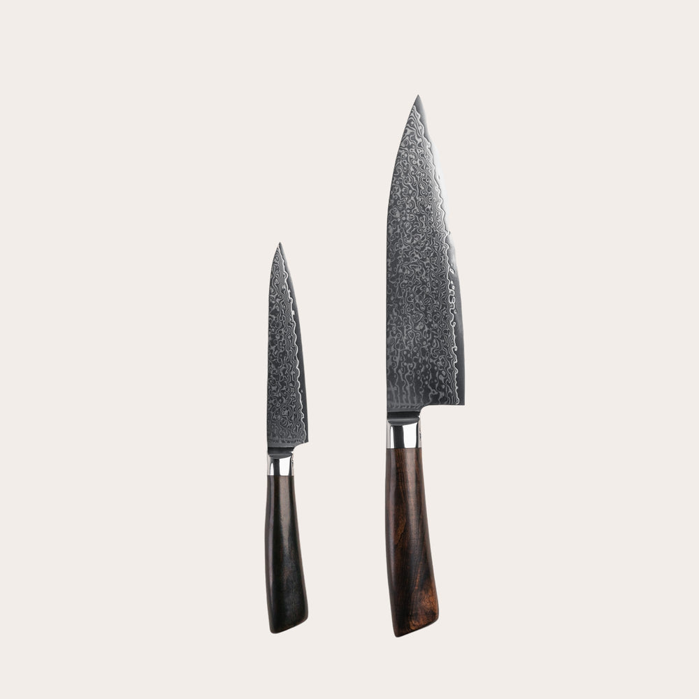Rose kockkniv och skalkniv från Qookware