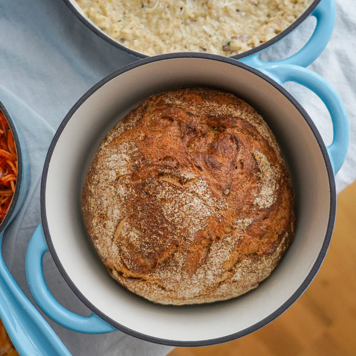 Bröd i emaljerad gjutjärnsgryta 4 liter från Qookware