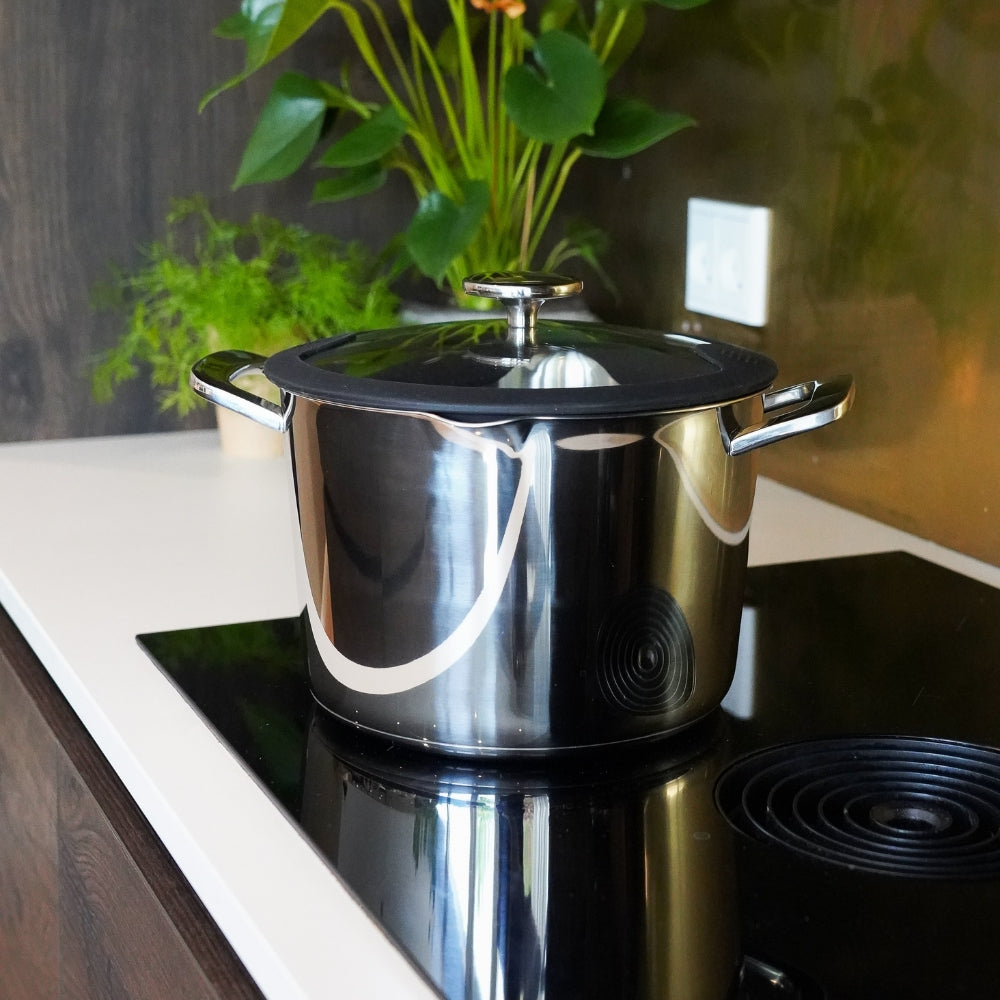 Gryta i rostfritt stål med lock, 6,5 liter, ChefGrade från Qookware