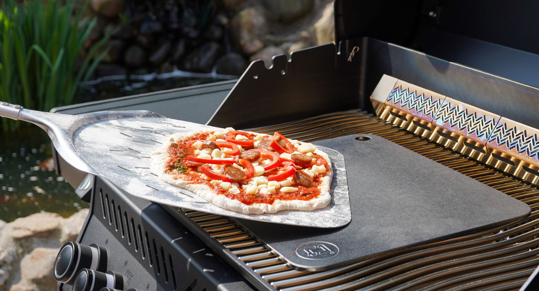 Pizzaspade med fast handtag