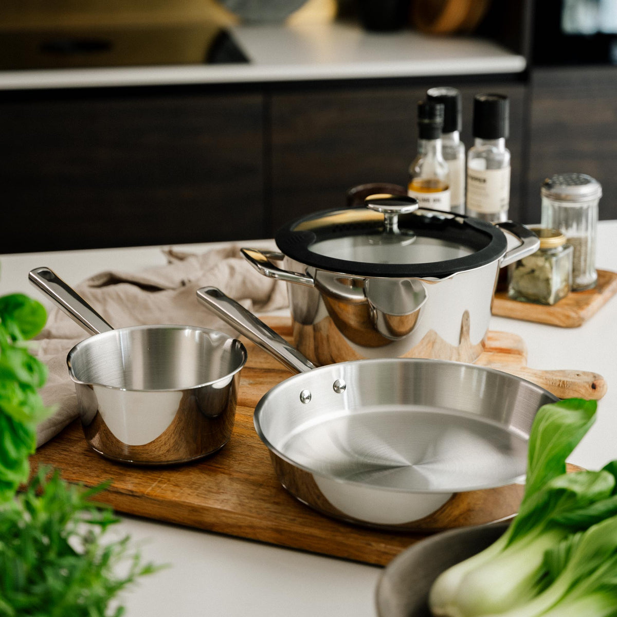 Allround Set i rostfritt stål från Qookware