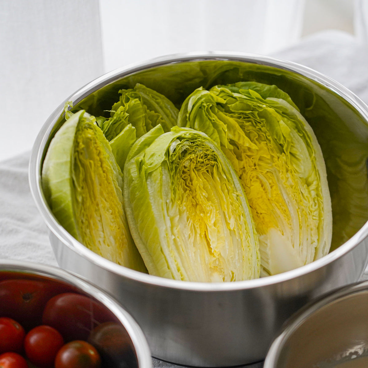 Hjärtsallad i blandningsskål i rostfritt stål från Qookware