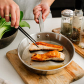 ChefGrade stekpanna i rostfritt stål på 24 cm från Qookware