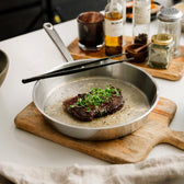 ChefGrade stekpanna i rostfritt stål på 28 cm från Qookware