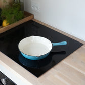 Emaljerad stekpanna i gjutjärn Artic Blue från Qookware